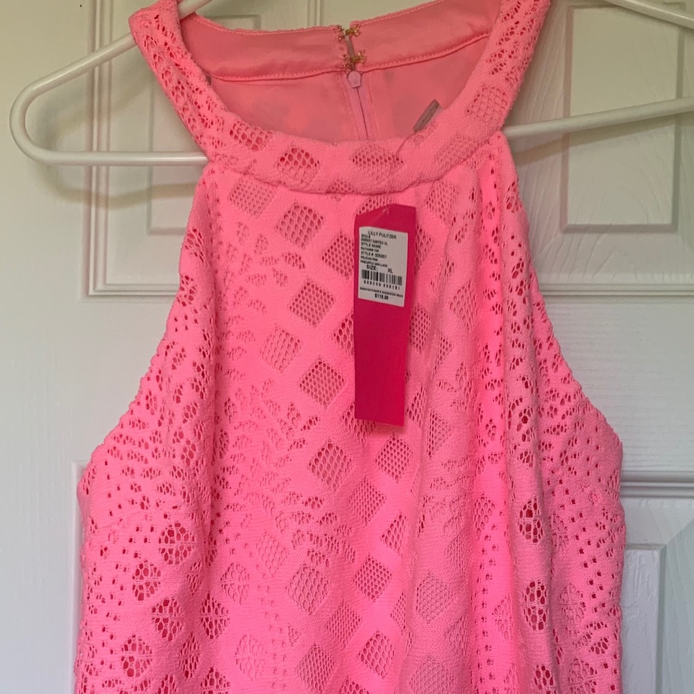 Lilly Pulitzer pink tank XL NWT